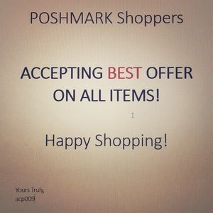 Accepting best offer!